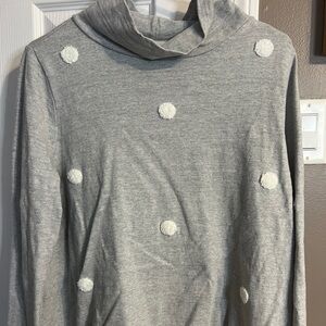LOFT gray long sleeve top.